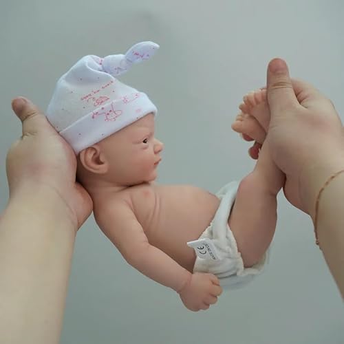 Miaio 30,5 cm Mädchen realistische weiche Silikon Neugeborene, echte Ganzkörper-Reborn-Babypuppen, keine Vinyl-Puppen von Miaio