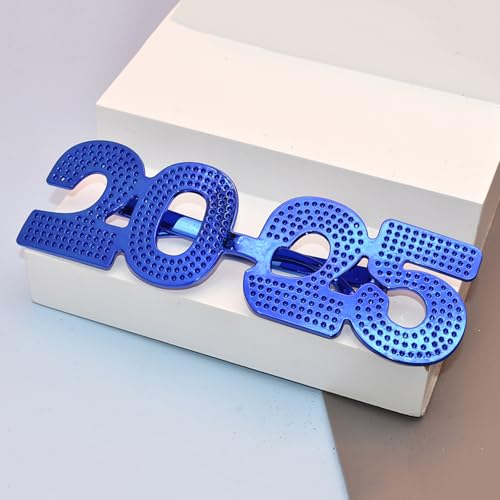 2025 Nummer-Brille, Happy New Year Brille, Diamant-Glitzer-Brille, Cosplay, Requisite, Weihnachten, Party, Dekoration, lustige Brille von Miaoyak