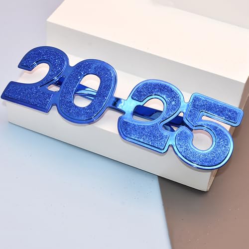 2025 Nummer-Brille, Happy New Year Brille, Diamant-Glitzer-Brille, Cosplay, Requisite, Weihnachten, Party, Dekoration, lustige Brille von Miaoyak