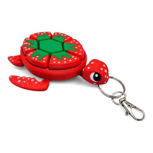 Fruit Series Turtle Fidget Clickers, 3D Sensory Figures Desktop Clickers, Fruit Turtle Fidget Clickers Autism, ADHS, Stress, Angstlinderung von Miaoyak