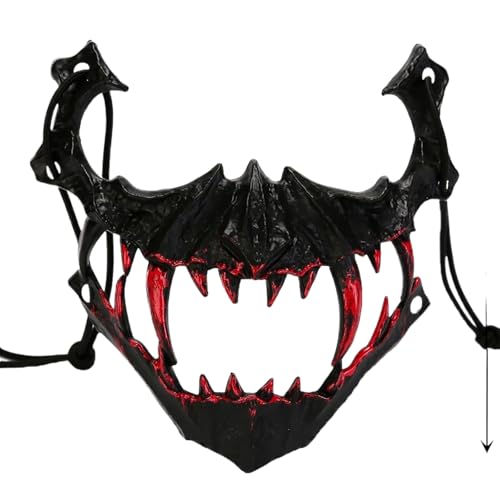 Miaoyak Tier-Totenkopf-Maske, Tiermaske, Verkleidungs-Kostüme für Halloween, Party, Maske, Requisiten, Spielzeug von Miaoyak