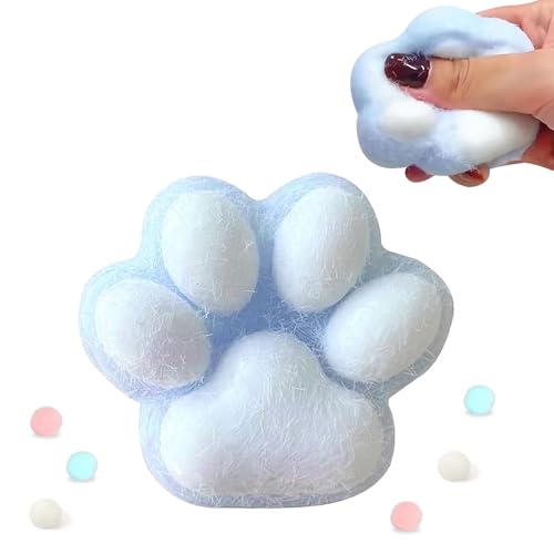 Squeeze Spielzeug, Cat Paw Squishies, Katzenpfoten Squish Kugeln, Anti Stress Spielzeug, Antistress Bälle, Geeignet für Mädchen und Jungen zur Entspannung und Linderung von Angstzuständen von Miayical