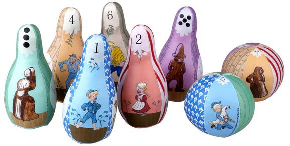 Barbo Toys Michel aus Lönneberga Weiches Bowling-Set von Michel aus Lönneberga