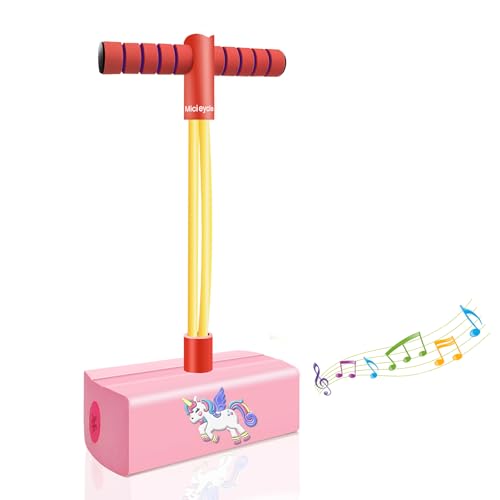 Einhorn Geschenke für Mädchen Outdoor Spielzeug Garten Spielzeug Mädchen Spielzeug Geschenke, Schaumstoff Pogo Stick Jumper für Kinder - Spaß und sichere Pogo Stick für Kleinkinder von Micieycle