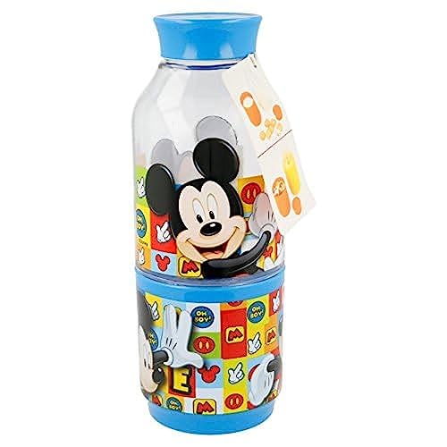 Mickey Mouse – Flasche mit Fach Snack 300 ml (Stor) (19037) von Disney