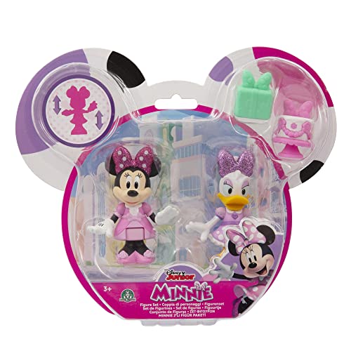 Giochi Preziosi Disney Minnie, 2 Figuren, bewegliche 7,5 cm, mit Zubehör, Thema, Party, Spielzeug für Kinder ab 3 Jahren, MCN173 von Giochi Preziosi