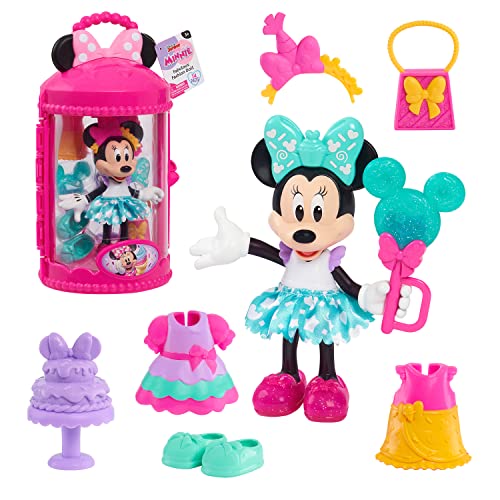 Minnie, Figur Fashion mit Gelenken, 15 cm, 14 Stück, Verschiedene Modelle erhältlich, Spielzeug für Kinder ab 3 Jahren, MCN28 von Mickey Mouse