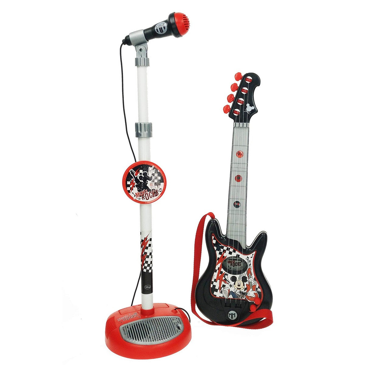 Musikanlage Mickey Mouse Mikrofon Kindergitarre von Mickey Mouse