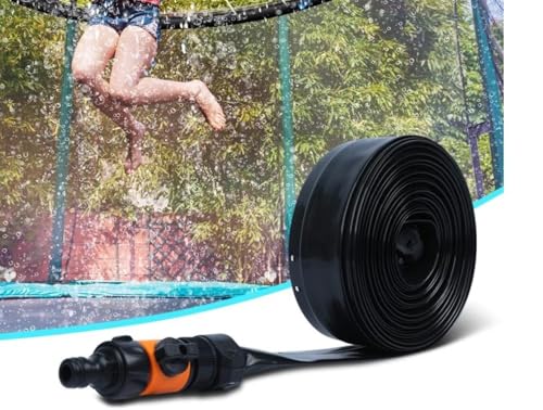 Trampolin-Sprinkler für Kinder, Outdoor Trampolin Wassersprinkler für Kinder und Erwachsene, Trampolin Zubehör Sprinklerschlauch für Trampolin-Sprinkler für Wasserspiel, Spiel und Sommerspaß im Garten von Micozy