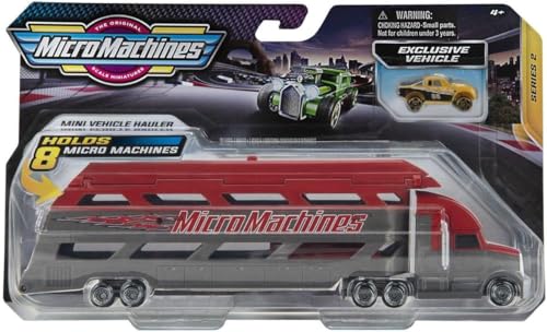 Micro Machines Starter Pack - Roter Mini Hauler - Inklusive exklusiver Auto Chance of a Rare von Micro Machines