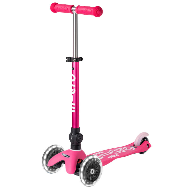 Kinder-Scooter MINI MICRO DELUXE FOLDABLE LED in pink von Micro