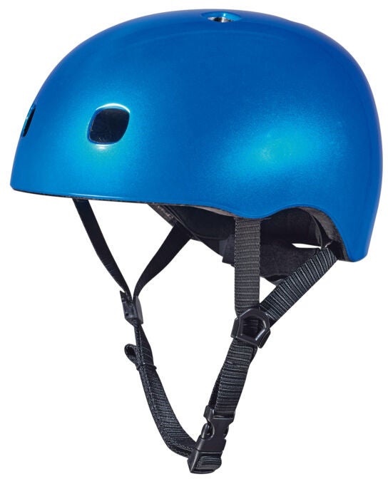 Micro Fahrradhelm, Blue Metallic, M von Micro