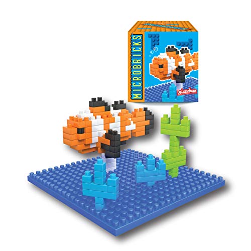 Microbricks - Clownfisch von Deluxebase. Mini Block Ozean 3D-Puzzle für Kinder. von Microbricks