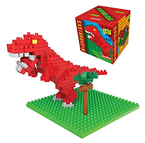 Microbricks - T-Rex von Deluxebase. Mini Block Dinosaurier 3D-Puzzle für Kinder. von Microbricks