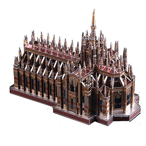 Microworld 3D Metall Puzzle Mailand Dom Architektur Montieren Modellbausätze J045 DIY 3D Laser Cut Assemble Jigsaw Toy von Microworld