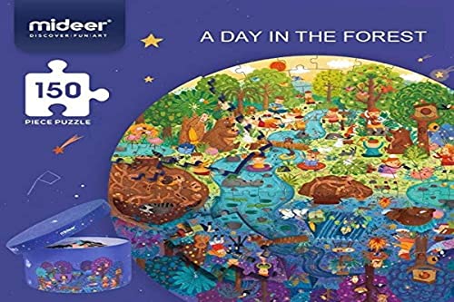 Mideer MD3075 A Day IN The Forest Puzzles, Mehrfarbig (Mehrfarbig) von Mideer