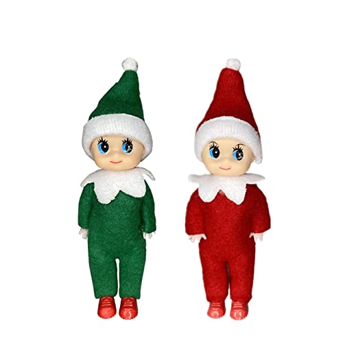 Weihnachtselfen Figuren Mini Elfen, Christmas Elf Puppe Weihnachtselfen Weihnachten Kleine Geschenke Puppe Spielzeug für Mädchen Jungen Geschenk,Little Elf Puppe Spielzeug für Jungen Mädchen von Mienocol