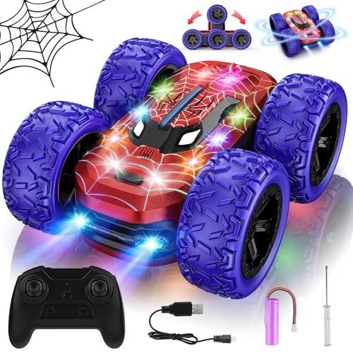 Ferngesteuertes Auto Kinder, 2.4Ghz RC Stunt Auto Spider Monstertruck 360° Drehung mit Coole Lichter Outdoor Indoor Spielzeug, 4WD Drift Car Geschenk Geburtstag Junge Mädchen 5 6 7 8 9 10+ Jahre Ferngesteuertes Auto Kinder, 2.4Ghz RC Stunt Auto Spider Monstertruck 360° Drehung mit Coole Lichter Outdoor Indoor Spielzeug, 4WD Drift Car Geschenk Geburtstag Junge Mädchen 5 6 7 8 9 10+ Jahre von Mieryd