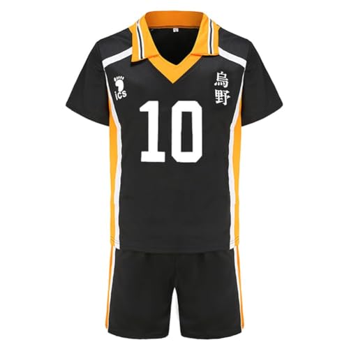 Mifeiwukawa Haikyuu Anime Kostüme Hinata Shoyo/Iwaizumi Hajime/Yu Nishinoya Cosplay Kostüme Uno High School Ballkleider Kurzarm Sportkleidung Party Comic Con Cosplay Kostüme (typ7, S) von Mifeiwukawa