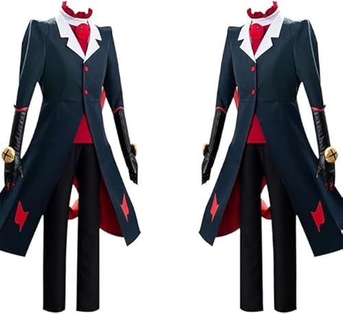 Mifeiwukawa Hazbin Hotel Cosplay Kostüm Blitzo/Alastor/Angel Dust Cosplay Outfits Komplettes Set Fancy Kostüm für Halloween Party, Typ4, XL von Mifeiwukawa