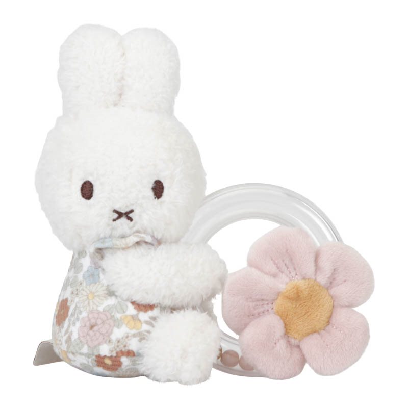 Nijntje x Little Dutch Vintage Rattle Ring von Miffy