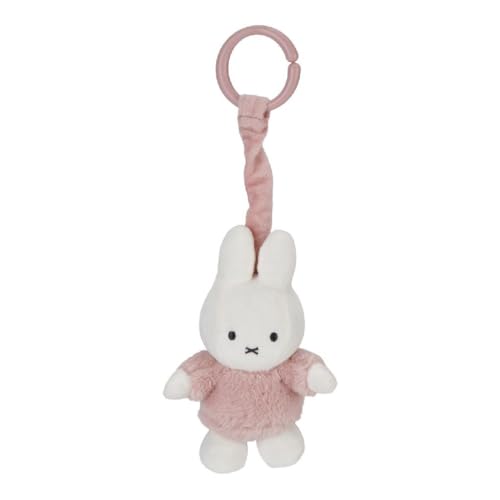 Tiamo NIJN909 Stoff Aufziehtier Miffy Hase Spielzeug für Babyschale/Kinderwagen - Fluffy pink von DADWAY