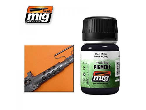 Mig Jimenez Ammo_A.MIG-3009 Munitionspigmente (35 ml) Gun Metal, Mehrfarbig von Mig Jimenez