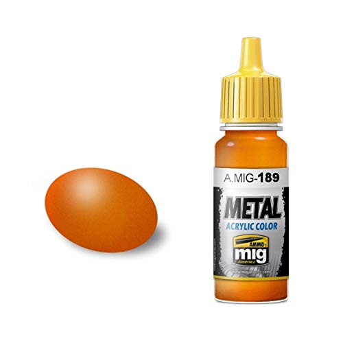 AMMO AMIG0189 Orange Metal Acrylics (17 ml), Mehrfarbig von Mig Jimenez