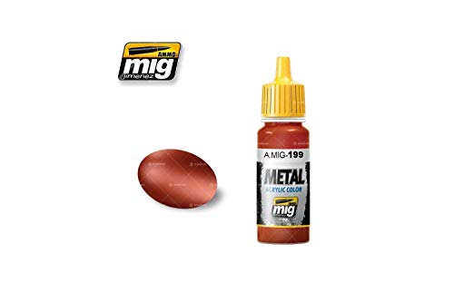 AMMO MIG-0199 Kupfer Metall Acryl (17 ml), mehrfarbig von Mig Jimenez