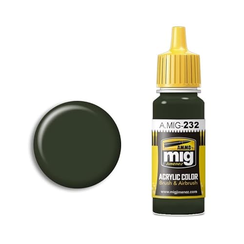 Munition mig-0232 RLM 70 schwartzgrün Acryl Farben (17 ml), Mehrfarbig von Mig Jimenez