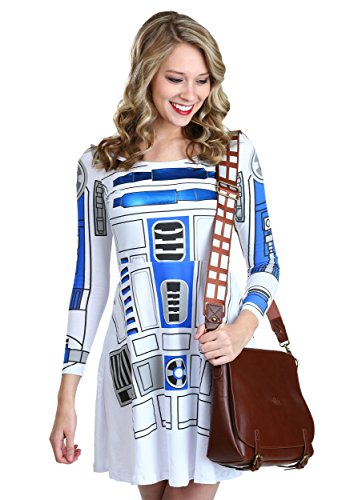 Juniors Star Wars I am R2D2 Skater Dress Fancy Dress Costume X-Large von Mighty Fine