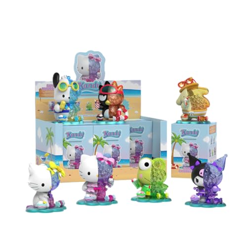 Mighty Jaxx Sanrio Kandy x Sanrio Sea Breeze Edition | Versiegeltes Tablett mit 6 Stück – enthält Keine Duplikate | Blindbox-Spielzeugfiguren zum Sammeln von Mighty Jaxx