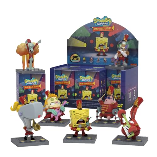 Mighty Jaxx Spongebob Squarepants Band Geek | Überraschungsbox-Sammelfigur | Container mit 6 Zeichen von Mighty Jaxx