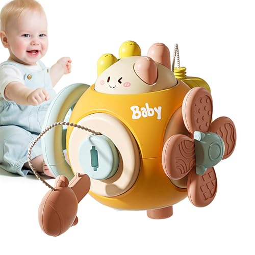 Mihauuke Baby-Würfelspielzeug, sensorischer Würfel,6-in-1 sensorische Spielzeuge Baby Busy Cubes | Aktivitätswürfel für Kleinkinder, Lern- und Bildungsspielzeug, Kinderreisespielzeug für Babys, und von Mihauuke