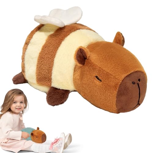 Mihauuke Capybara-Plüschtiere,Gefüllter Capybara-Plüsch - Reversibles Kuscheltier - 9,8 Zoll verwandelndes Tierplüschtier, niedliche Stofftiere, Plüschkissen für Mädchen, und Kinder von Mihauuke