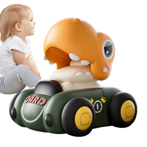 Mihauuke Dinosaurier-Push-and-Go-Auto, Rückziehauto für Kleinkinder - Trägheitsspielzeugauto für Kleinkinder,Push-and-Go-Trägheitsspielzeug, reibungsbetriebene Fahrzeuge, Lernspielzeug, für von Mihauuke