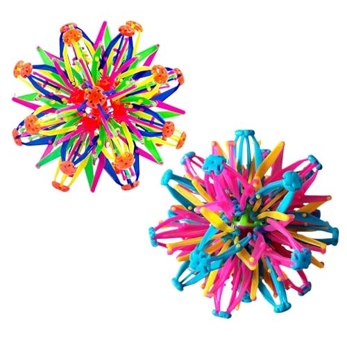 Mihauuke Expandable Breathing Ball, Colored Expanding Magic Ball,Mehrfarbiger expandierender Zauberball aus Kunststoff,Anti-Angst-Spielzeug,Erweiterbares Ballspielzeug von Mihauuke
