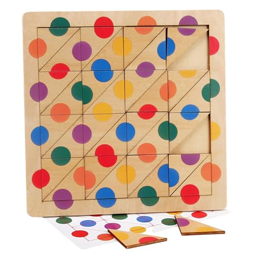 Mihauuke Form-Matching-Puzzles, Farb-Matching-Puzzles | Farblich passendes Brettspielzeug aus Holz | Denksport-Spiel, pädagogisches Erkennungs- und Sortier-Puzzlespielzeug für Kinder und Kleinkinder von Mihauuke