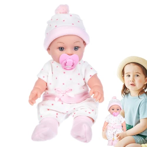 Mihauuke Ganzkörper-Babypuppen, Silikon-Reborn-Puppen | Realistische Baby-12-Zoll-Ganzkörperpuppe, Babypuppenspielzeug, Kinderspielzeug für und Mädchen, Partygeschenke von Mihauuke