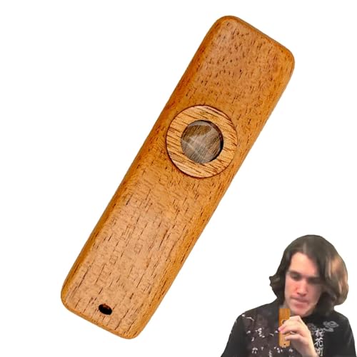 Mihauuke Holz-Kazoo-Flöte | Ukulele Guitar Partner Einfach zu erlernendes Musikinstrument Kazoo - Musikinstrument Kazoo, Mundharmonika Membran Mundmusik Blasinstrument von Mihauuke