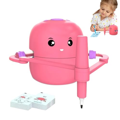 Mihauuke Interaktiver Zeichenroboter,Kids Robot Interactive Educational Drawing Robot for Kids,Programmierbare Zeichenroboter,Montessoris Lernspielzeug,Mit 100 Wortkarten von Mihauuke