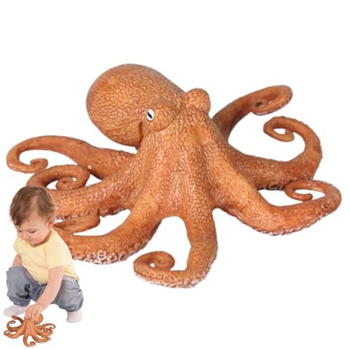 Mihauuke Meeresschnecken-Figur, Meeresschnecken-Skulptur, Simulation Meerestiermodell, Realistische Meeresschnecken-Skulptur, Dekorationsspielzeug, Meeresschnecken-Statue, Oktopus-Figuren für Kinder von Mihauuke