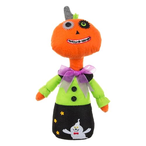 Mihauuke Plüsch-Halloween-Puppe,Halloween-Stofftiere | Gefüllte Plüsch-Halloween-Dekoration, schöne weiche Puppe - Hexenschädel-Umarmungspuppenspielzeug, Desktop-Ornamente für von Mihauuke