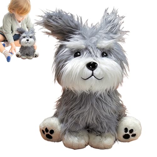 Mihauuke Plüschhund Spielzeug Für Kinder, Interaktives Plüsch Schnauzer Spielzeug, Niedliches Kuscheltier Modell, Dekorativer Schlafbegleiter Für Schlafzimmer Arbeitszimmer Und Wohnzimmertisch Mihauuke Plüschhund Spielzeug Für Kinder, Interaktives Plüsch Schnauzer Spielzeug, Niedliches Kuscheltier Modell, Dekorativer Schlafbegleiter Für Schlafzimmer Arbeitszimmer Und Wohnzimmertisch von Mihauuke