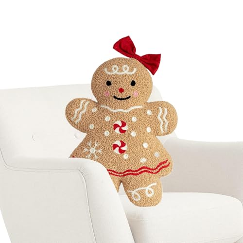 Mihauuke Plüschlebkuchenmann | Lebkuchenmänner Kissen - Niedliche Desktop Deko Weihnachtsdekoration für Zuhause Festliche Wohnzimmer Schlafzimmer Auto Dekoration Mihauuke Plüschlebkuchenmann | Lebkuchenmänner Kissen - Niedliche Desktop Deko Weihnachtsdekoration für Zuhause Festliche Wohnzimmer Schlafzimmer Auto Dekoration von Mihauuke