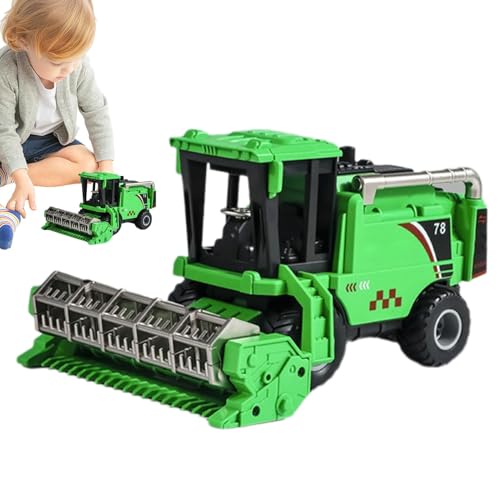 Mihauuke Push-and-Go-Trucks, Spielzeugauto mit Reibungsantrieb | Schub-Trägheitserntemaschine für Kinder,Autospielzeug, Simulations-Harvester-Modellspielzeug, Kinderspiel-LKWs, reibungsbetrieben für von Mihauuke