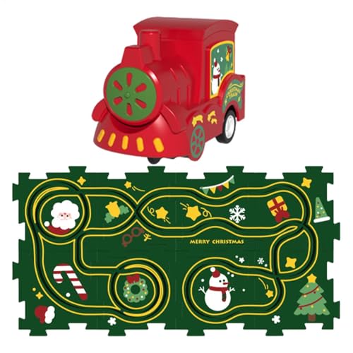 Mihauuke Puzzle-Autobahn, Eisenbahnwaggon-Puzzlebahn - Lernspiele Rennbahn-Autospielzeug,Kleinkindspielzeug, Cartoon-Autobahn, Lernspielzeug, Puzzlebahn, Puzzle-Racer, Vorschul-Lernaktivitäten von Mihauuke