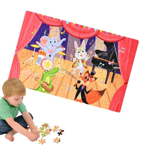 Mihauuke Puzzle für 3-Jährige,Puzzles für Kinder im Alter von 3-5 Jahren | 60 Stück Cartoon-Puzzles Spielzeug für Kinder, Reisepuzzles,Aufklärungsspielzeug, frühkindliche Spielzeugtierpuzzles zur von Mihauuke