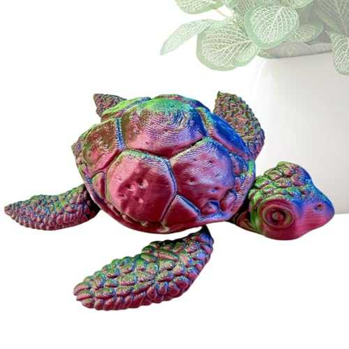 Mihauuke Schildkröten Fidget Spielzeug - 3D Gedruckte Gelenkige Schildkröte | Interaktives Tiermodell Als Tischdekoration Für Kinderzimmer Mihauuke Schildkröten Fidget Spielzeug - 3D Gedruckte Gelenkige Schildkröte | Interaktives Tiermodell Als Tischdekoration Für Kinderzimmer von Mihauuke