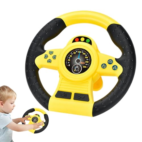 Mihauuke Simuliertes Fahren-Lenkrad-Spielzeug, Auto-Lenkrad-Simulator - Lenkrad-Spielsimulator | Fahrendes Lenkradspielzeug für, Mädchen, Kinder von Mihauuke